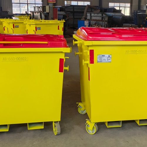 NBS STEEL WHEELIE BINS 660
